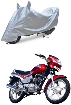 A2D Two Wheeler Cover for TVS(Victor Edge, Silver)
