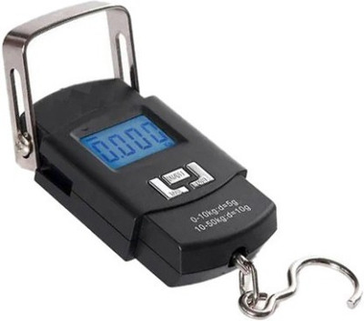 Maitri Enterprises 50 kg Hook Type Digital Led Screen Portable Luggage Type Weighing Scale Weighing Scale(Black)