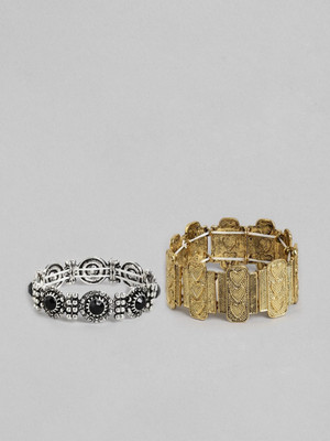 Kord Store Alloy Gold-plated Bracelet Set(Pack of 2)