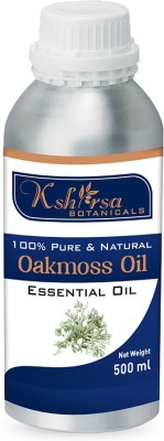 Kshirsa Botanicals Pure Oakmoss Oil (Evernia Prunastri) Therapeutic Grade - Steam Distilled(500 ml)