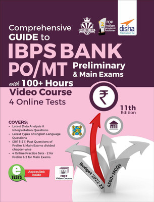 Comprehensive Guide to Ibps Bank Po/ Mt Preliminary & Main Exams with 100+ Hours Video Course & 4 Online Tests(English, Paperback, unknown)