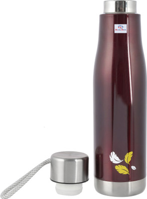 Heart Home 500 ml Steel Bottle(Pack of 1, Maroon)