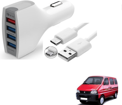 KOZDIKO 24 W Turbo Car Charger(White, With USB Cable)