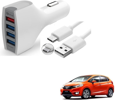 KOZDIKO 24 W Turbo Car Charger(White, With USB Cable)
