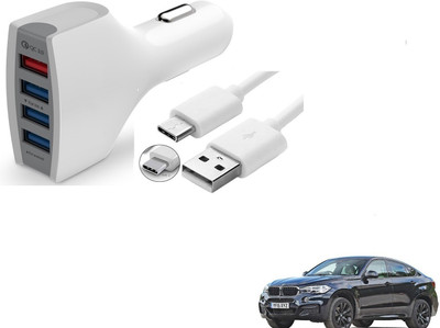 KOZDIKO 24 W Turbo Car Charger(White, With USB Cable)