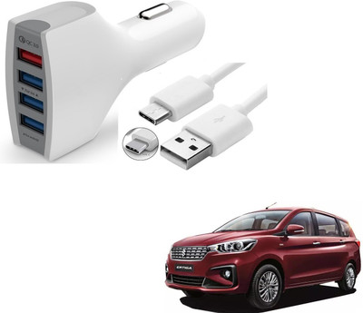 KOZDIKO 24 W Turbo Car Charger(White, With USB Cable)