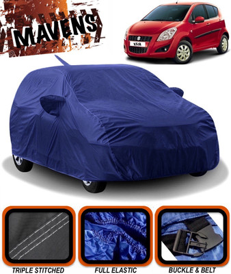 MAVENS Car Cover For Maruti Suzuki Ritz (With Mirror Pockets)(Blue)