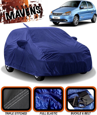 MAVENS Car Cover For Tata Indica V2 (With Mirror Pockets)(Blue)