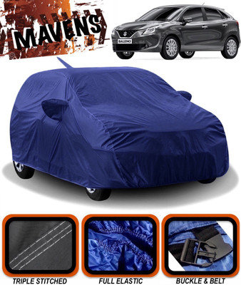 MAVENS Car Cover For Maruti Suzuki Baleno (With Mirror Pockets)(Blue)