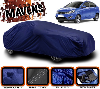 MAVENS Car Cover For Tata Zest (With Mirror Pockets)(Blue)