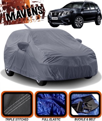 MAVENS Car Cover For Nissan Terrano (With Mirror Pockets)(Grey)