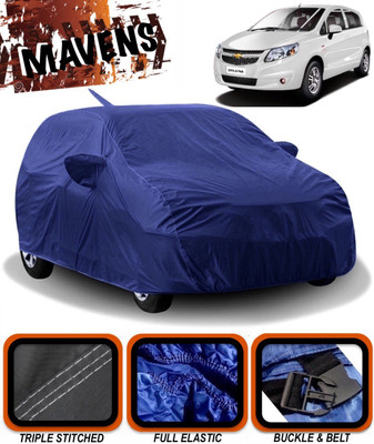 MAVENS Car Cover For Chevrolet Sail U-VA (With Mirror Pockets)(Blue)