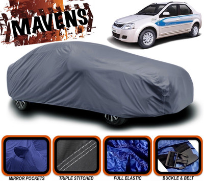 MAVENS Car Cover For Mahindra e-Verito (With Mirror Pockets)(Grey)