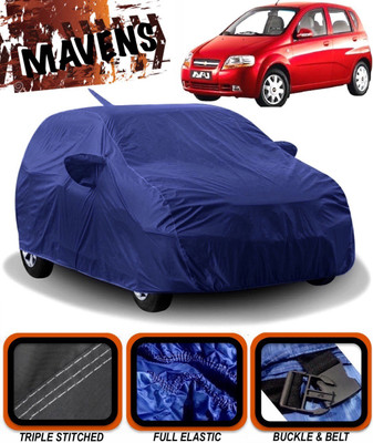 MAVENS Car Cover For Chevrolet UVA (With Mirror Pockets)(Blue)
