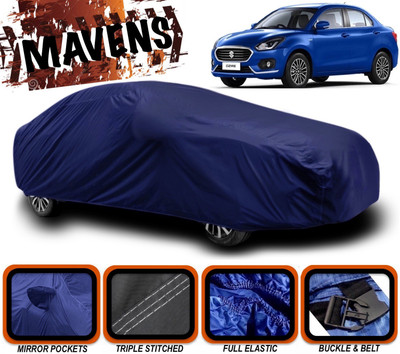 MAVENS Car Cover For Maruti Suzuki Swift Dzire (With Mirror Pockets)(Blue)