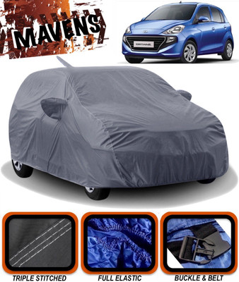 MAVENS Car Cover For Hyundai Santro L2 (With Mirror Pockets)(Grey)