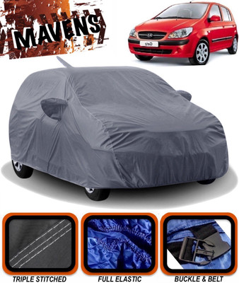 MAVENS Car Cover For Hyundai Getz (With Mirror Pockets)(Grey)