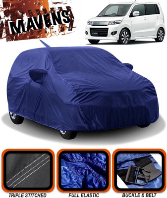 MAVENS Car Cover For Maruti Suzuki WagonR Stingray (With Mirror Pockets)(Blue)