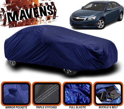 MAVENS Car Cover For Chevrolet Cruze (With Mirror Pockets)(Blue)