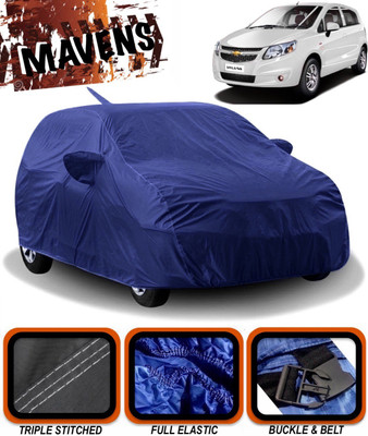 MAVENS Car Cover For Chevrolet Sail UVA (With Mirror Pockets)(Blue)