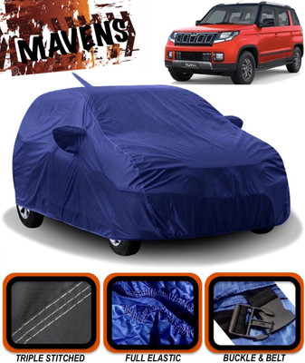 MAVENS Car Cover For Mahindra TUV300 (With Mirror Pockets)(Blue)