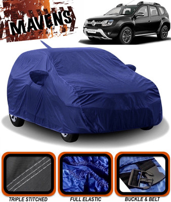 MAVENS Car Cover For Renault Duster (With Mirror Pockets)(Blue)