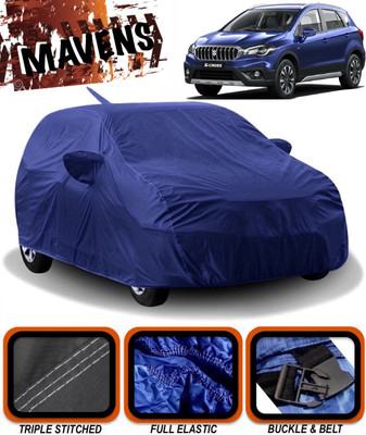 MAVENS Car Cover For Maruti Suzuki S-Cross (With Mirror Pockets)(Blue)