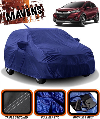 MAVENS Car Cover For Honda WR-V (With Mirror Pockets)(Blue)