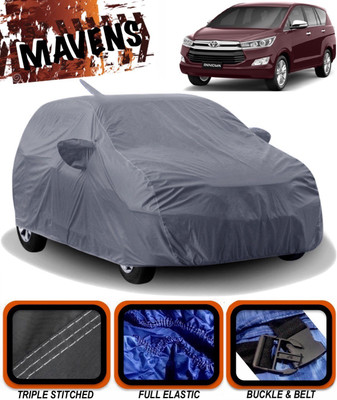 MAVENS Car Cover For Toyota Innova Crysta (With Mirror Pockets)(Grey)