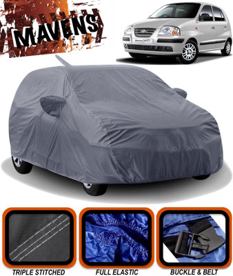 MAVENS Car Cover For Hyundai Santro Xing (With Mirror Pockets)(Grey)