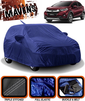 MAVENS Car Cover For Honda WRV (With Mirror Pockets)(Blue)