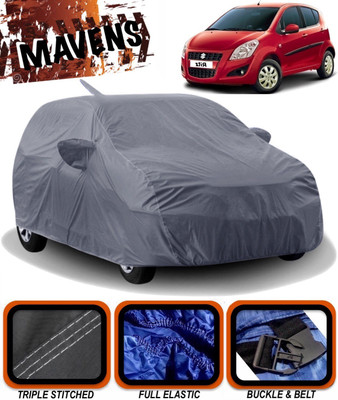 MAVENS Car Cover For Maruti Suzuki Ritz (With Mirror Pockets)(Grey)