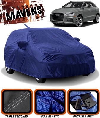 MAVENS Car Cover For Audi Q3 (With Mirror Pockets)(Blue)