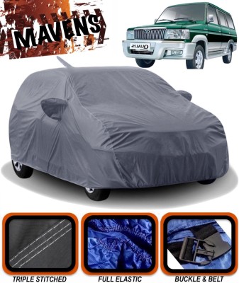 MAVENS Car Cover For Toyota Qualis (With Mirror Pockets)(Grey)