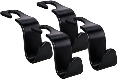 Wembley Car Storage Hooks Back Seat Headrest Hanger Hang Purse and Grocery Bag (4Pack) Car Storage Bag(10 L)