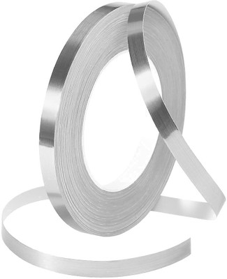 Om Enterprise Silver chrome Reflective tape ( 0.5 INCH ) ( 20 FT ) 12.7 mm x 6.09 m Silver chrome Reflective Tape(Pack of 1)