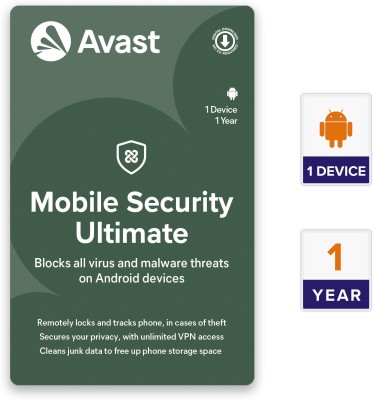 Avast Mobile Security for Android Ultimate 1 Device PC (Total Security, VPN Security, Junk Cleaner) 1 Year Mobile Security (Email Delivery - No CD)(Personal Edition)