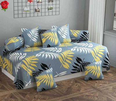 NERROHOOME Cotton Floral Diwan Set(Multicolor)