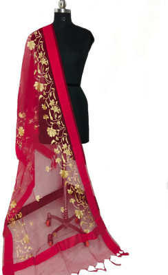 The SDF India Organza Embroidered Women Dupatta