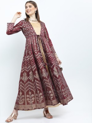 Vishudh Women Kurta Ethnic Jacket Set