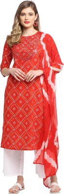 Rajnandini Women Kurti Palazzo Dupatta Set