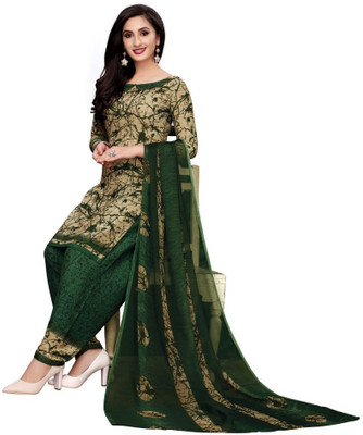 YASHIKA Crepe Solid, Floral Print, Printed, Geometric Print Salwar Suit Material