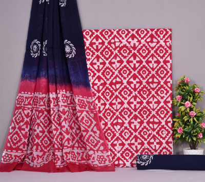 NISHIRE Cotton Blend Floral Print Salwar Suit Material