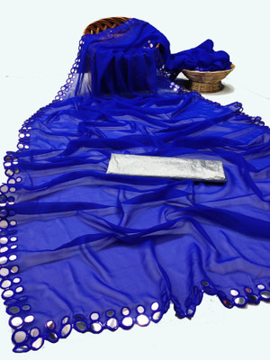 Laddu creation Georgette Embellished Salwar Suit Material