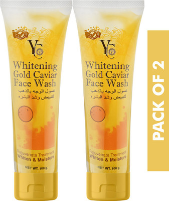 YC Whitening Gold Cavier, Whiten & Rejunate 100ml each, PACK OF 2 Face Wash(100 ml)