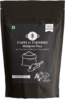 Farm & Farmers 7 Natural Grains|Made From Finest Quality of Wheat Grains|Multigrain Flour(Atta)(1 kg)