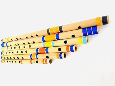 SG MUSICAL Bamboo Indian B+A+C+G+D Scale Bamboo Flute(44 cm)
