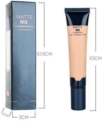 MirrorKitty Matte Me Foundation High Coverage+Poreless Shade-01  Foundation(Fair, 30 ml)