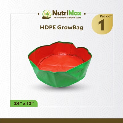 NutriMax HDPE 200 GSM 24 inch x 12 inch Pack of 1 Grow Bag