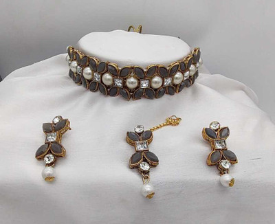 CATALYST Alloy Copper Grey Jewellery Set(Pack of 1)